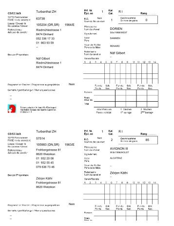 Muster Startkarten auf Blanko-Papier drucken (PDF-Datei) - Unicorn