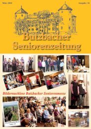 Butzbacher Seniorenzeitung - Seniorenbeirat Butzbach