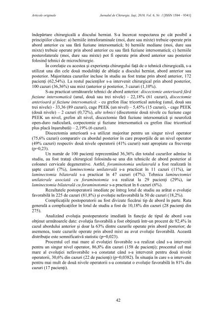 Full text PDF (5 MB) - Jurnalul de Chirurgie