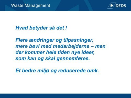 Waste Management hos DFDS, v/Henrik Svane, DFDS