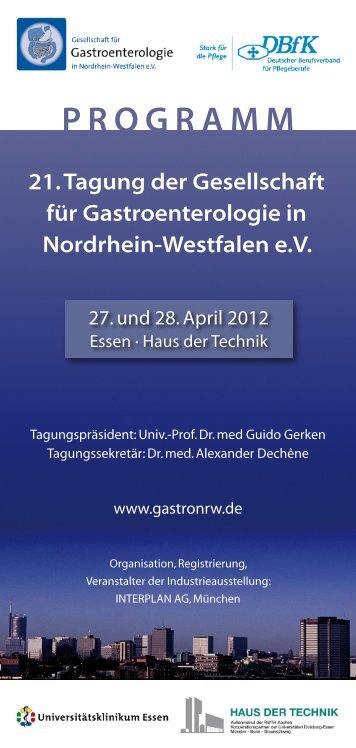 programm - bei der Gesellschaft für Gastroenterologie in Nordrhein ...