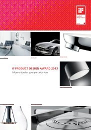 iF PRODUCT DESIGN AWARD 2013