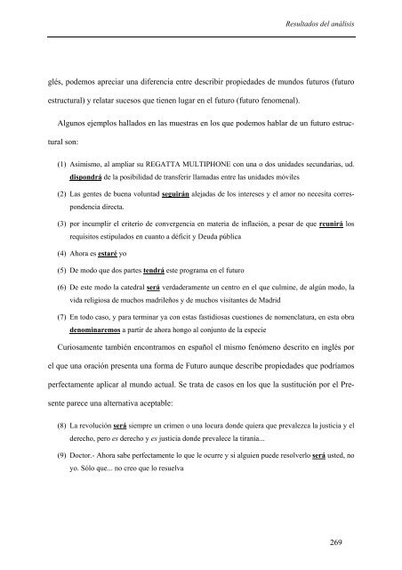 la generaciÃ³n de tiempo y aspecto en inglÃ©s y espaÃ±ol