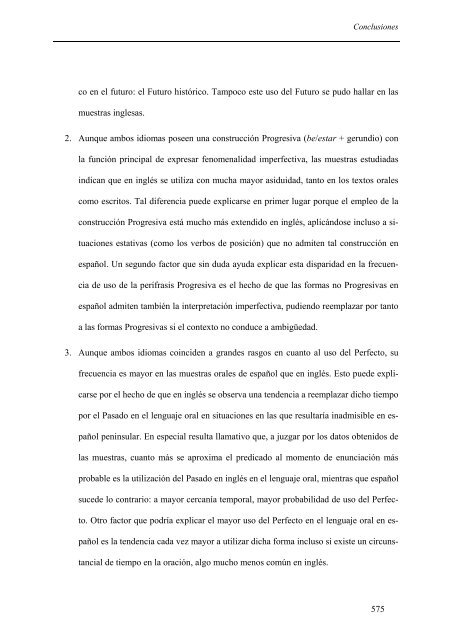 la generaciÃ³n de tiempo y aspecto en inglÃ©s y espaÃ±ol