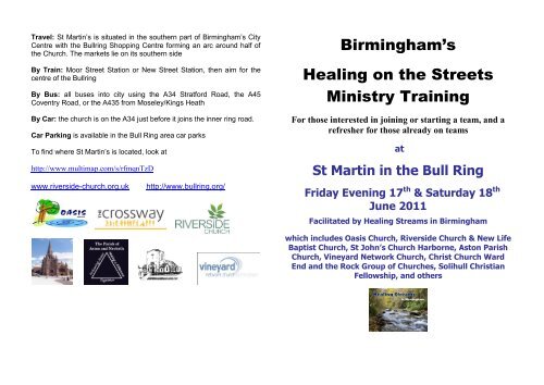 Birmingham's Healing on the Streets Ministry ... - Riverside Church