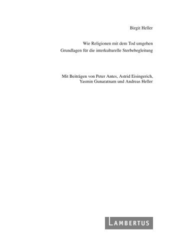 Download: Leseprobe - Lambertus Verlag Gmbh