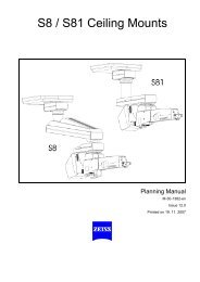 S8 / S81 Ceiling Mounts - nautilus surgical, inc