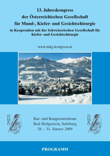 und Gesichtschirurgie - Bad Hofgastein 2013