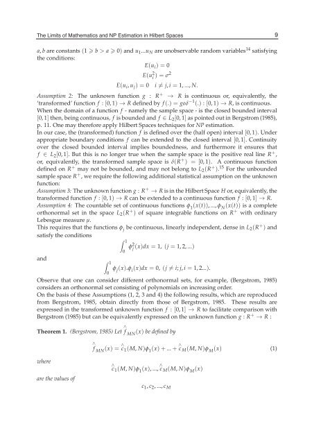The Limits of Mathematics and NP Estimation in ... - Chichilnisky