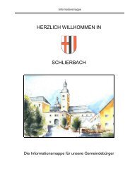 KULTUR- und FREIZEITEINRICHTUNGEN - Gemeinde Schlierbach