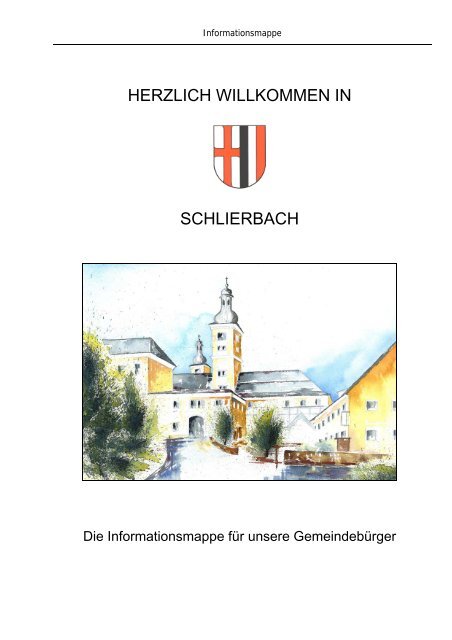 KULTUR- und FREIZEITEINRICHTUNGEN - Gemeinde Schlierbach