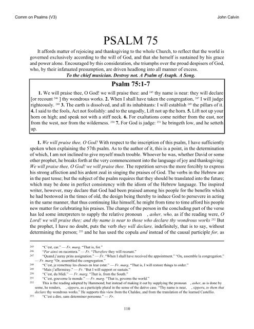 Commentary on Psalms - Volume 3 - Bible Study Guides