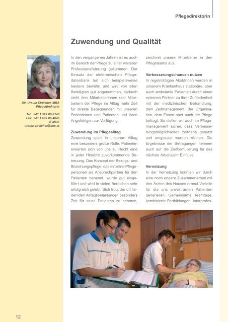 Jahresbericht 2006 als PDF downloaden - Krankenhaus der ...