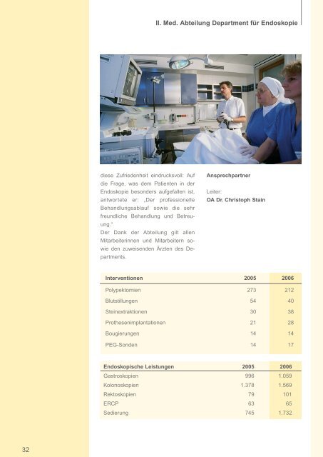 Jahresbericht 2006 als PDF downloaden - Krankenhaus der ...