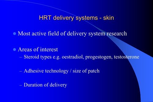 Role of Mirena in HRT - Nick Panay