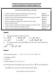 Séance de préparation à l'évaluation commune n°3