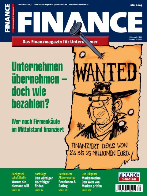 Finance - Mai 2003 - Klein & Coll.