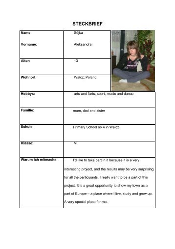 STECKBRIEF