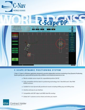 C-Scape Product Brochure - C-Nav World DGNSS