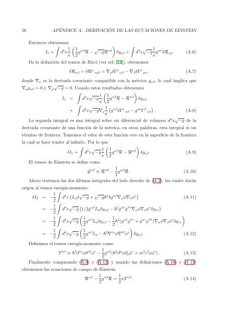 Formacion de estructura con campos escalares: la ... - Cinvestav