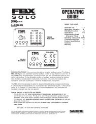 FBX SOLO 620 (.pdf) - Sabine, Inc.