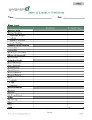 my assets liabilities and net worth worksheet assets and liabilities worksheet