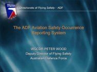 The ADF Aviation Safety Occurrence Reporting System The ... - ASASI