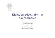 SCHIAVI - Diplopia strabismo concomitante