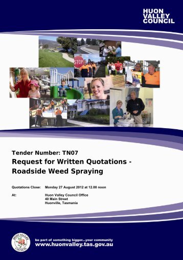 Request for Written Quotations - Roadside Weed Spraying