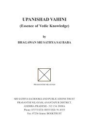 UPANISHAD VAHINI - Sathya Sai Speaks