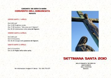 SETTIMANA SANTA 2010 - Santuario di Monte Berico