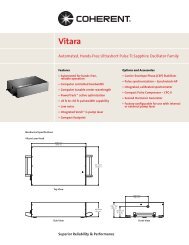 Vitara Family Data Sheet - Coherent