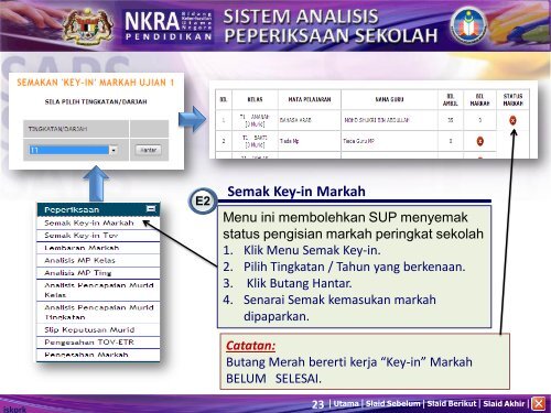 SISTEM ANALISIS PEPERIKSAAN SEKOLAH - SAPS - KPM