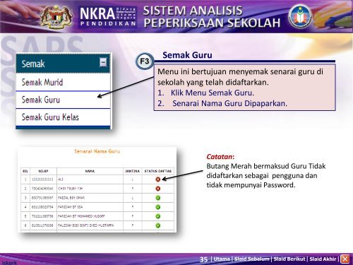 SISTEM ANALISIS PEPERIKSAAN SEKOLAH - SAPS - KPM