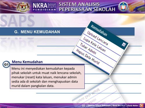 SISTEM ANALISIS PEPERIKSAAN SEKOLAH - SAPS - KPM