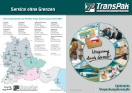 Service ohne Grenzen - TransPak AG