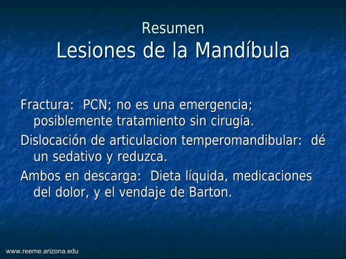 DislocaciÃ³n y Fractura Mandibular - Reeme.arizona.edu