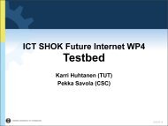 ICT SHOK Future Internet Testbed