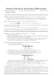 Examen Parcial de Ecuaciones Diferenciales - MA1 - UPC