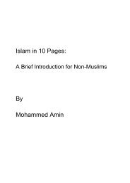 Islam in 10 Pages: By Mohammed Amin - Mohammed Amin's website