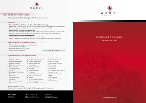 10% - Modul-Training