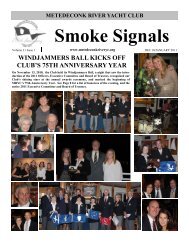 Smoke Signals - Metedeconk River Yacht Club