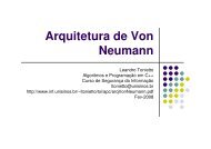 Arquitetura de Von Neumann - Unisinos