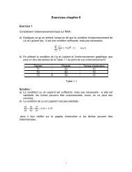 Exercices chapitre 9 - Cours