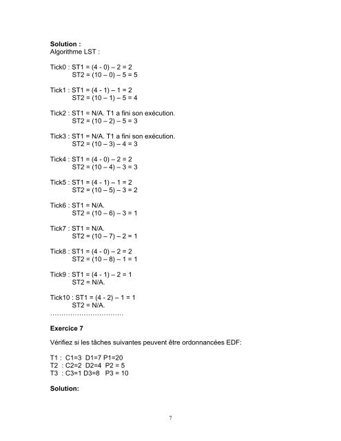 Exercices chapitre 9 - Cours