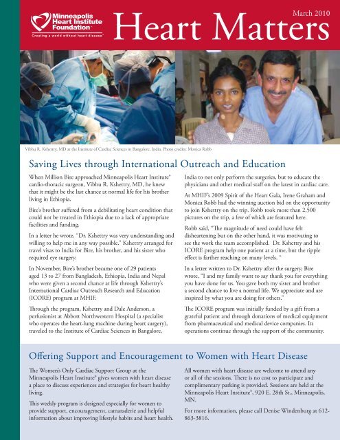 March 2010 - Minneapolis Heart Institute Foundation