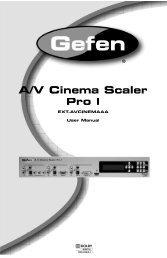A/V Cinema Scaler Pro I - Gefen