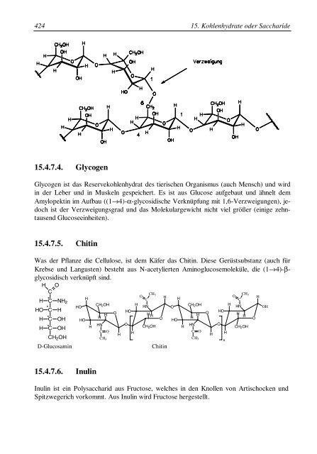 15. Kohlenhydrate oder Saccharide