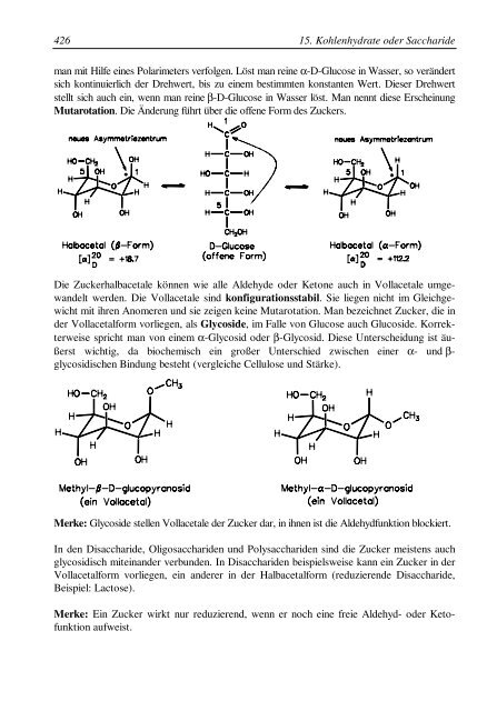 15. Kohlenhydrate oder Saccharide