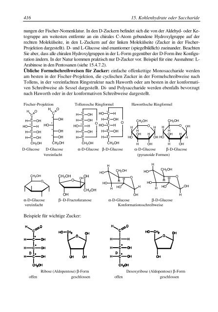 15. Kohlenhydrate oder Saccharide